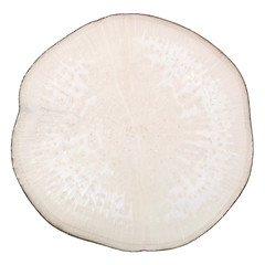 Black radish vegetable closeup