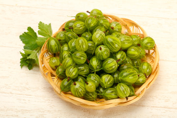 Gooseberries in the bowl