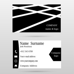 Fototapeta na wymiar Name card template, design for business, vector