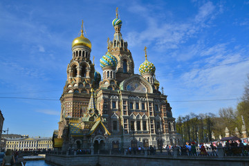 Fototapeta na wymiar Church of the Savior on Spilled Blood, Sankt Petersburg