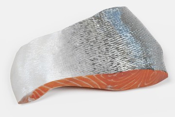Realistic 3D Render of Salmon Fillet