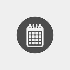 Calendar flat vector icon	