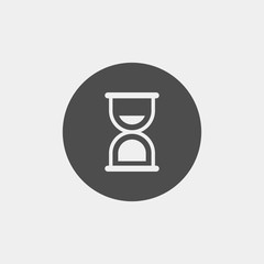 Hourglass flat vector icon