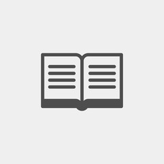 Book flat vector icon