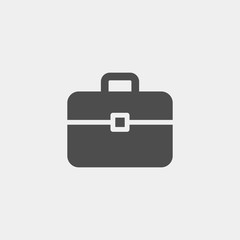 Suitcase flat vector icon