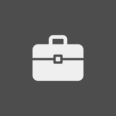 Suitcase flat vector icon