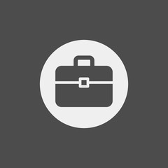 Suitcase flat vector icon