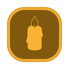Obraz premium App Icon gelb - Weihnachtskerze