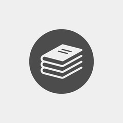 Book flat vector icon