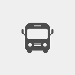 Bus flat vector icon