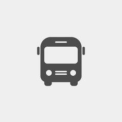 Bus flat vector icon