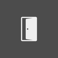 Door flat vector icon. Entance flat vector icon