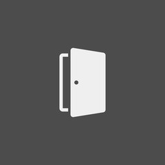 Door flat vector icon. Entance flat vector icon