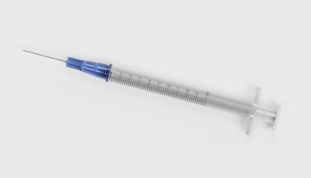 Realistic 3D Render of Syringe