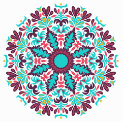 Fototapeta na wymiar Lace background. Beautiful Mandala. Vector illustration.