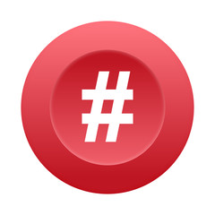 Runder 3D Button - Stichwort