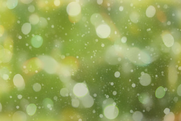 The watercolor background of lush green.