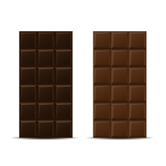 Dark and milk chocolate bars