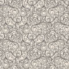 Ornate seamless vintage decorative pattern