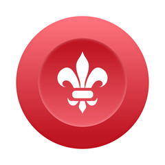 Runder 3D Button - Ornament