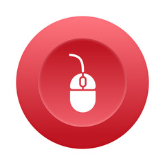 Runder 3D Button - Computermaus