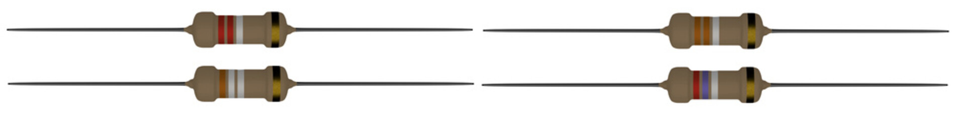 Assorted 4 Band Resisters  