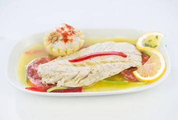 Marinated fish appetizer
