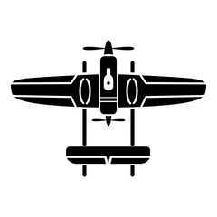 Plane icon, simple style