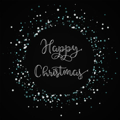 Happy Christmas greeting card. Amazing falling snow background. Amazing falling snow on wine red background.great vector illustration.