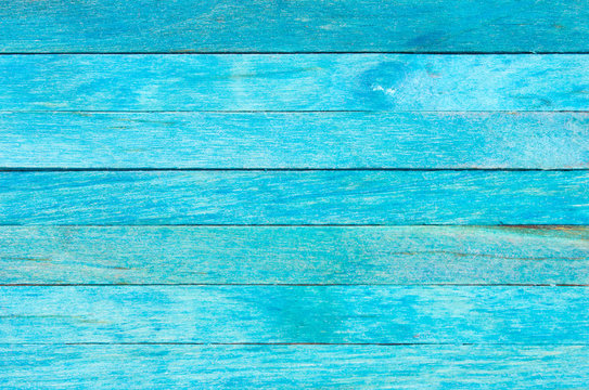 Blue wood panel background, Abstract plank for texture.