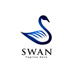 Abstract swan logo