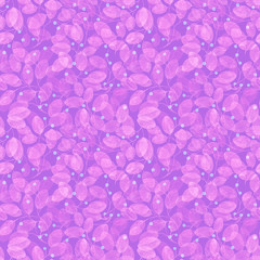 Foliage Seamless Pattern. Purple Watercolor Abstract Background. Hand Painted neat Art Print. Foliage Repeating Pattern. Cloth Swimwear Design, Wallpaper, Wrapping. 207.