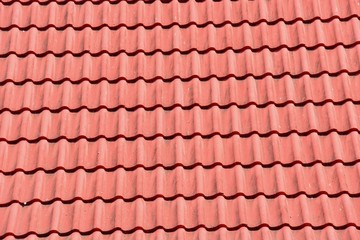 Texture of Red Roof Tiles
