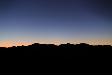 beautiful view of twilight sky after sunset