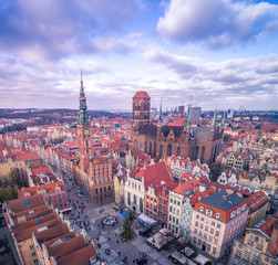 Fototapeta premium Świąteczna Gdańska Starówka