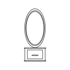 Obraz premium dressing table with mirror icon