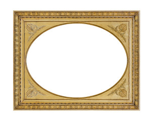 Old wooden picture frame