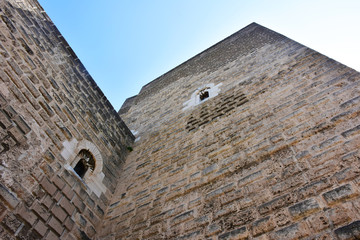 Italy, Bari, Norman-Svevo Castle. Medieval fortress that dates back to 1132. External towers