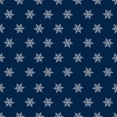 Christmas seamless pattern with snowflakes abstract background. Holiday design for Christmas and New Year fashion prints.