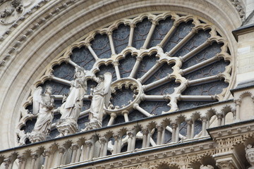 Notre-Dame de Paris. Notre-Dame Cathedral.  Paris, France.
