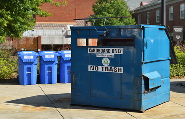 container for cardboard recycling