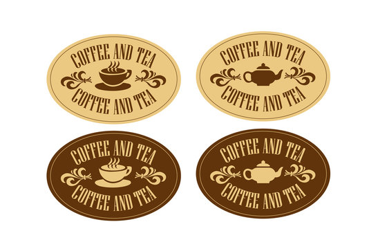 Fototapeta Coffee logo collection. Vector illustration.