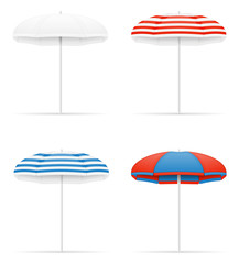 beach umbrella stock vector illustration