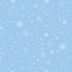 Christmas seamless pattern with snowflakes abstract background. Holiday design for Christmas and New Year fashion prints.