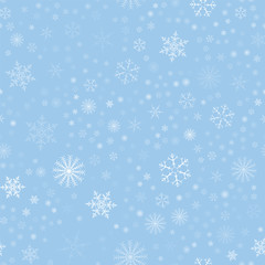 Christmas seamless pattern with snowflakes abstract background. Holiday design for Christmas and New Year fashion prints.