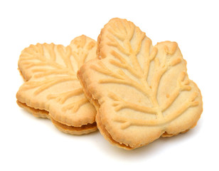 Stack of vanilla sandwich creme cookies