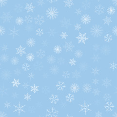 Christmas seamless pattern with snowflakes abstract background. Holiday design for Christmas and New Year fashion prints.