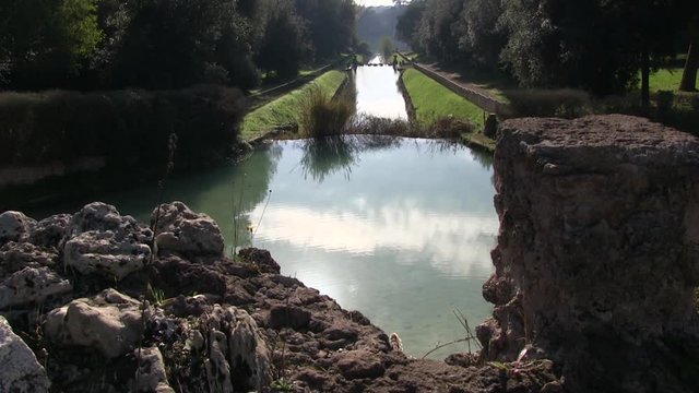 Roma, Italia. Villa Pamphili. Autunno
