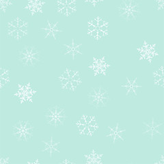 Christmas festive seamless pattern of snowflakes. For design postcards, greeting, invitation.