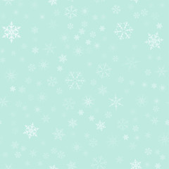 Christmas festive seamless pattern of snowflakes. For design postcards, greeting, invitation.